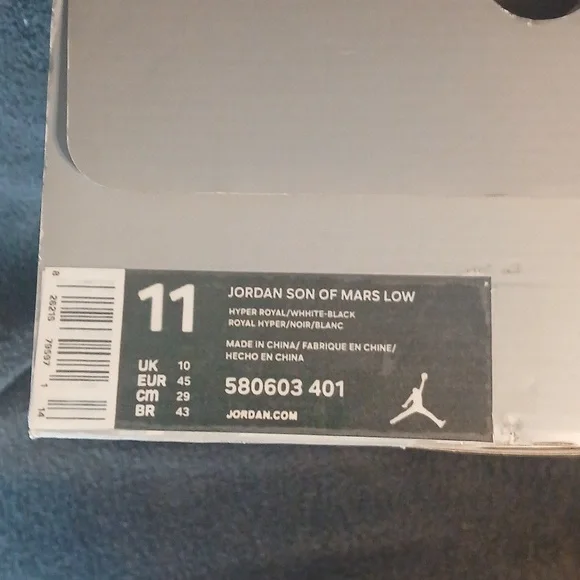 Air Jordan Son Of Mars Low (NWOT)       "NAVY BLUE" ,Mens-11 100% AUTHENTIC! - Picture 16 of 16